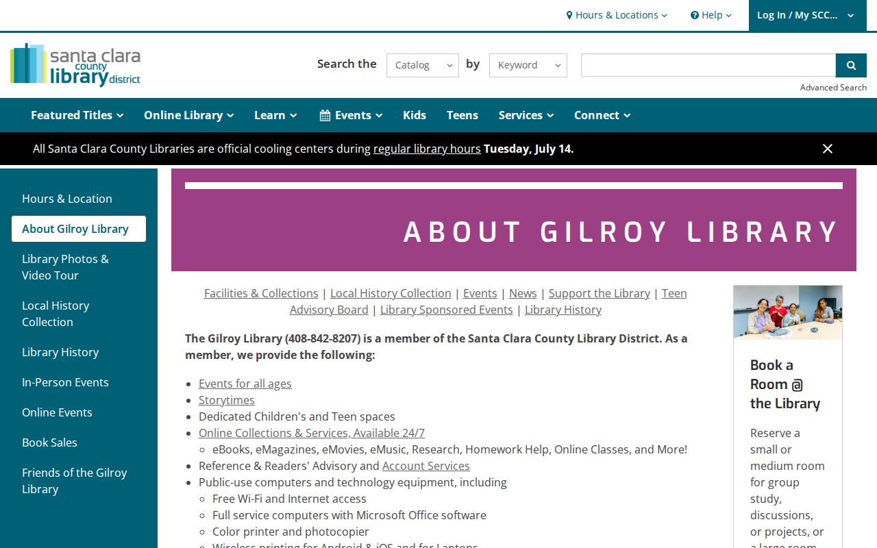 Gilroy people search library local history records