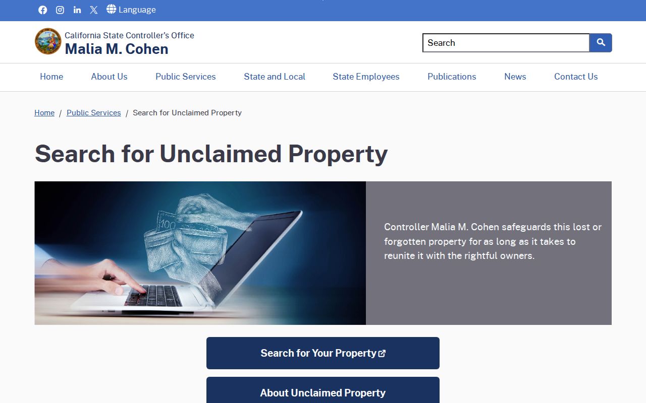 Gilroy people search California unclaimed property lookup